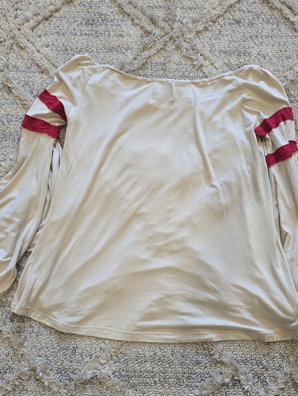 Judith March Womens M Embroidered Floral Antler Blouse Cream Boho Festival Rodeo - Picture 7 of 7